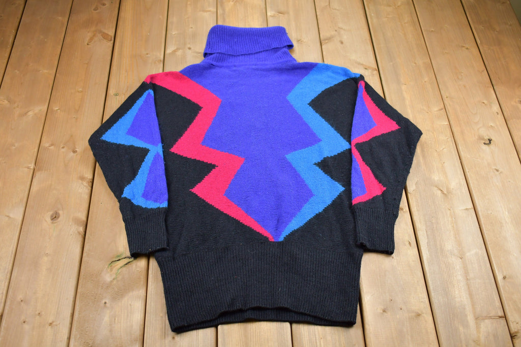 Vintage 1980s Abstract Knitted Sweater