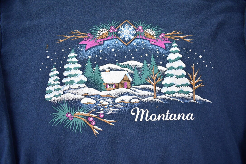 Vintage 1990s Montana Souvenir Travel Crewneck Sweatshirt