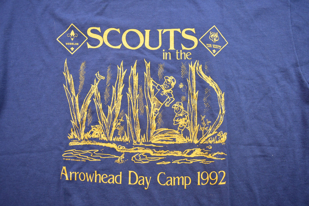 Vintage 1992 Scouts Arrowhead Day Camp 1992 Graphic T Shirt