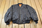 Vintage 1990s Reversible MA-1 Military Flyer's Jacket