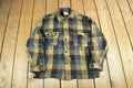 Vintage 1970s Humphrey Wool Flannel Shirt Jacket Men's Large