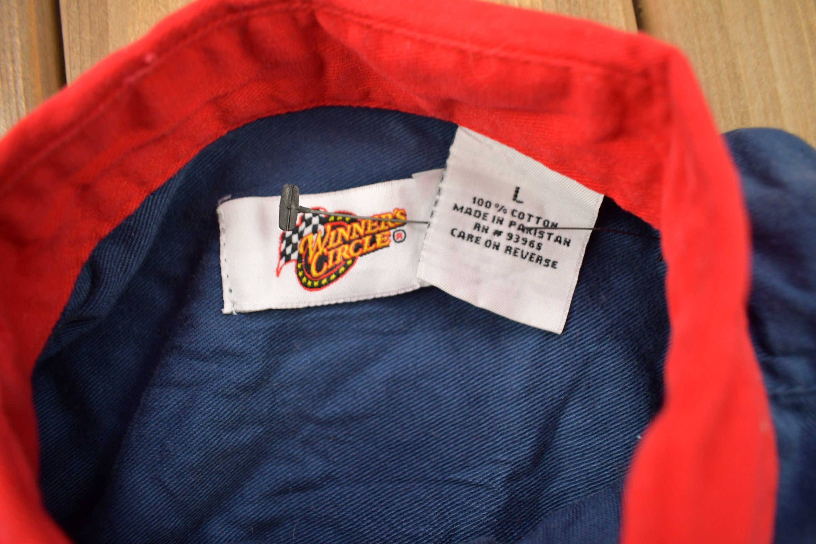 Vintage 1990s Jeff Gordon Dupont NASCAR Pit Crew Shirt  90s  Y2K Style  Streetwear Fashion  Embroidered Patchwork  Racing  Color Block