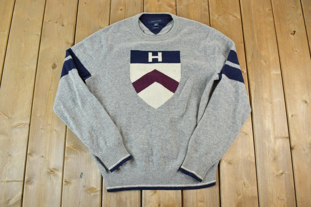 Vintage 1990s Tommy Hilfiger Knit Lambswool Crewneck Sweater