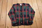 Vintage Liz Baker Plaid Button Up Board Shirt