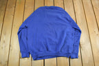Vintage 1990s Discus Athletic Blank Blue Crewneck Sweatshirt Men's Large  90s Crewneck  Essential  Streetwear  90s