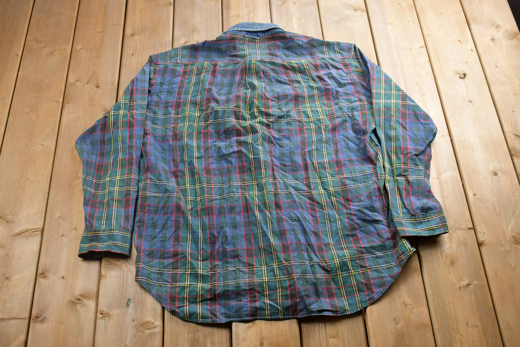 Vintage 1990s Tommy Hilfiger Plaid Button Up Shirt