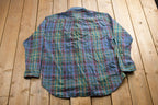 Vintage 1990s Tommy Hilfiger Plaid Button Up Shirt