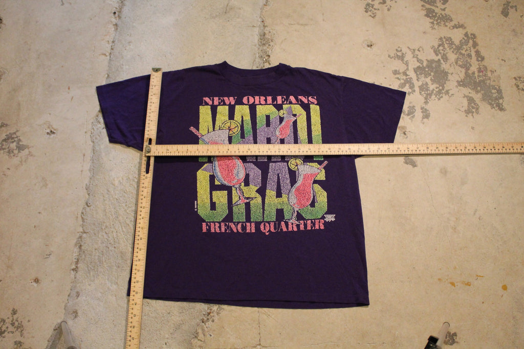 Vintage 1990s Mardi Gras Festival New Orleans Souvenir T Shirt