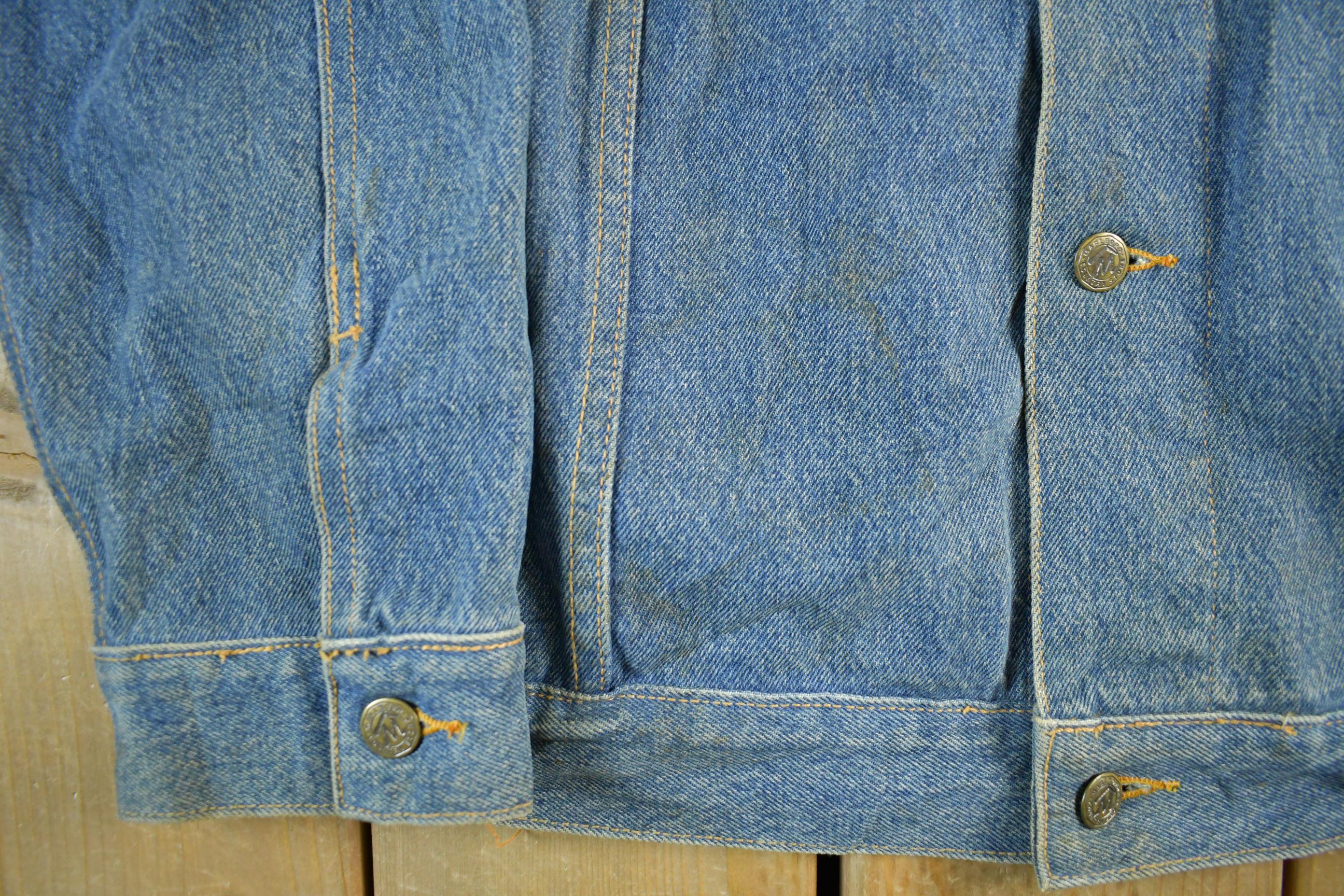 Vintage 1990s Marlboro Country Store Denim Jean Jacket Men's XL