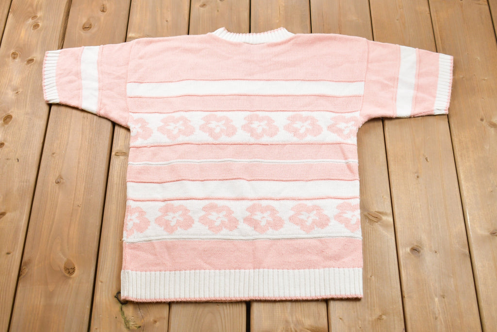 Vintage Fire Islander Short Sleeve Knitted Sweater