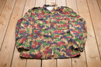 Vintage 1990s Alpenflage Camo Canvas Jacket