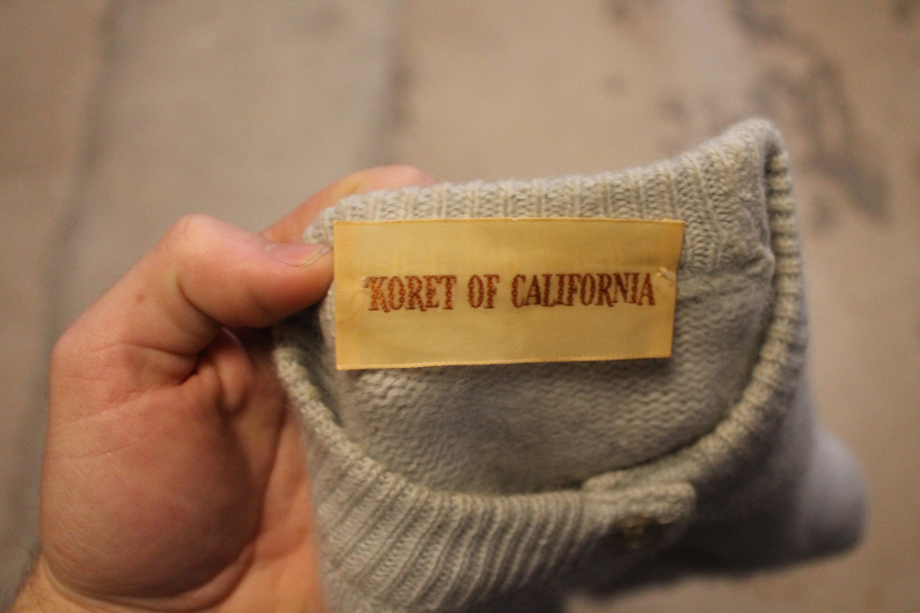 Vintage 1980s Koret Of California Knit Cardigan Sweater