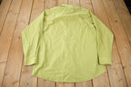 Vintage 1990s Pierre Cardin Green Button Up Dress Shirt
