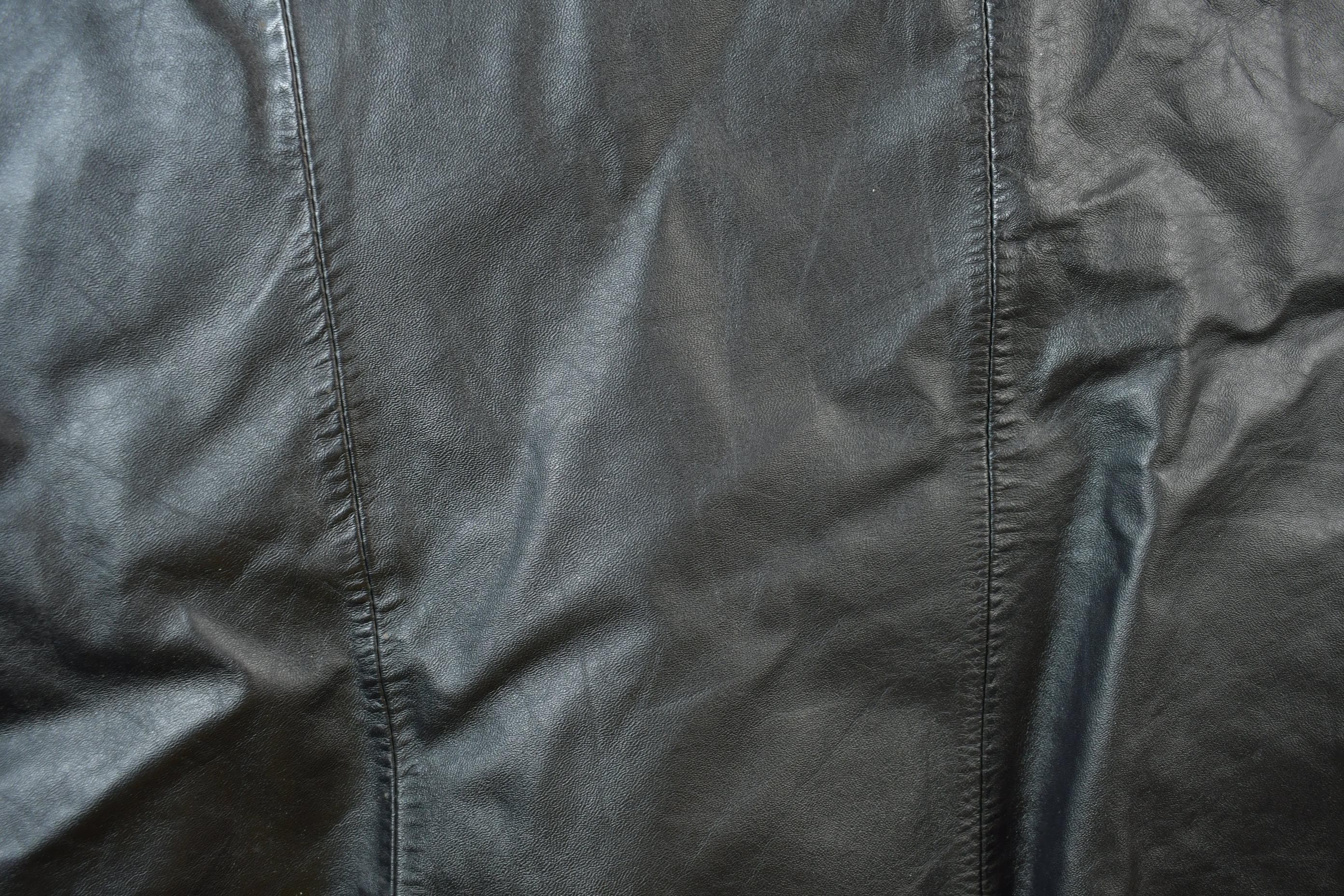 Vintage 1970s Berman's Black Leather Vest