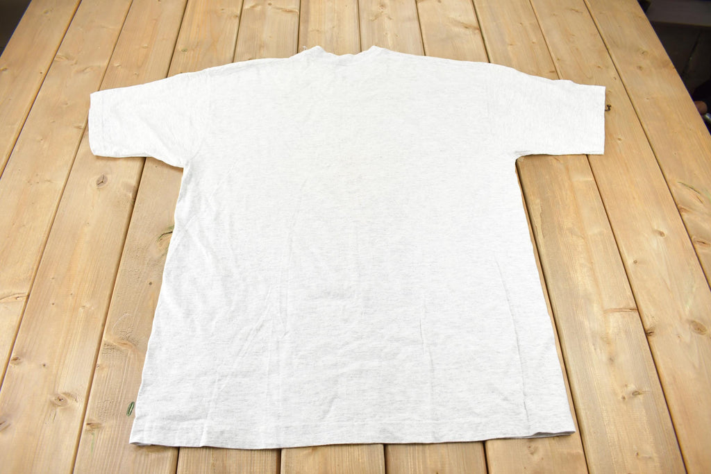 Vintage 1990s Endangered Leopard Theme Single Stitch Graphic T-Shirt Made In USA