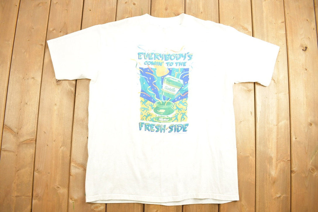 Vintage 1990s Salem Cigarettes "Comin To The Fresh Side" Graphic T-Shirt