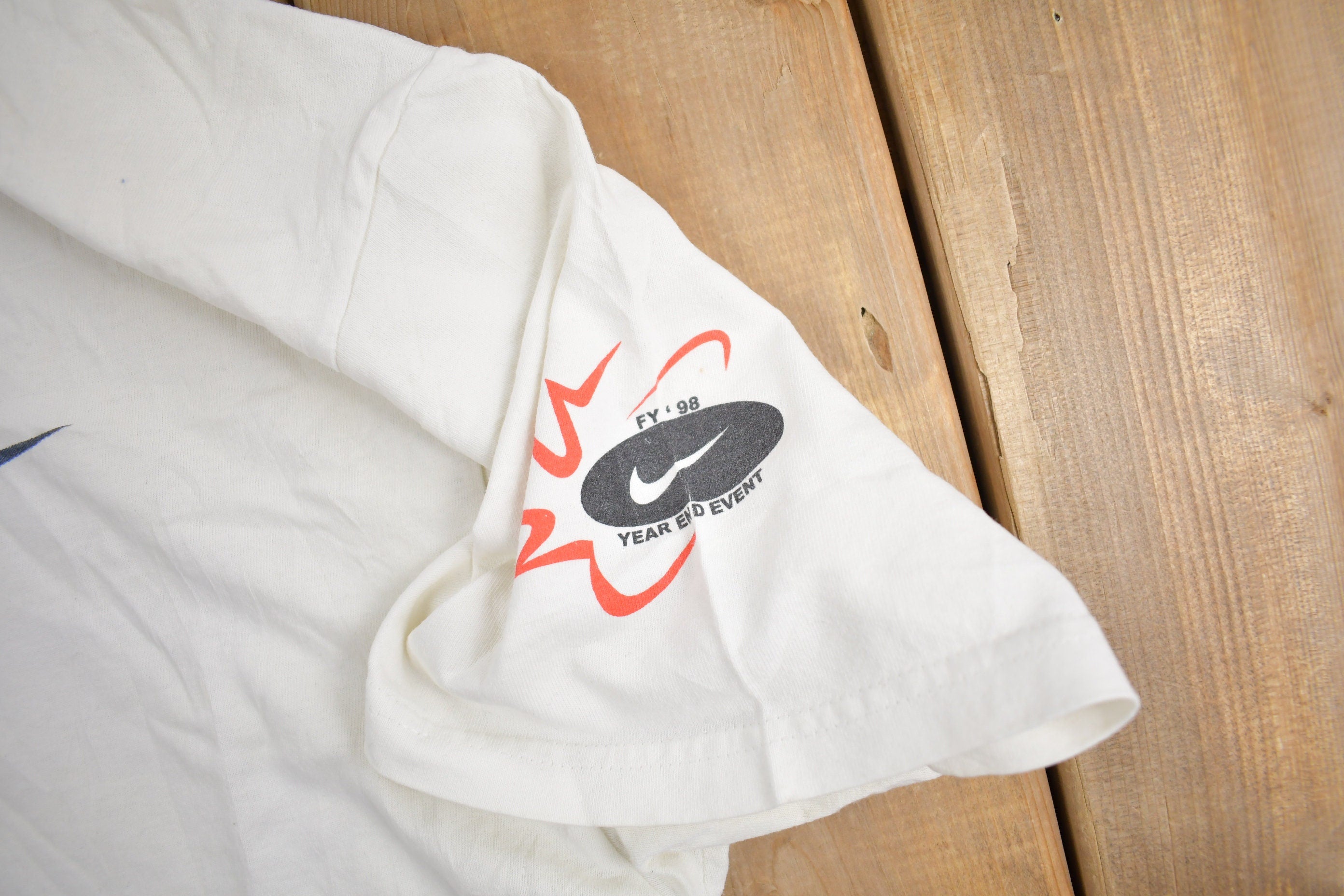 Vintage 1998 Nike Big Swoosh Graphic T-Shirt
