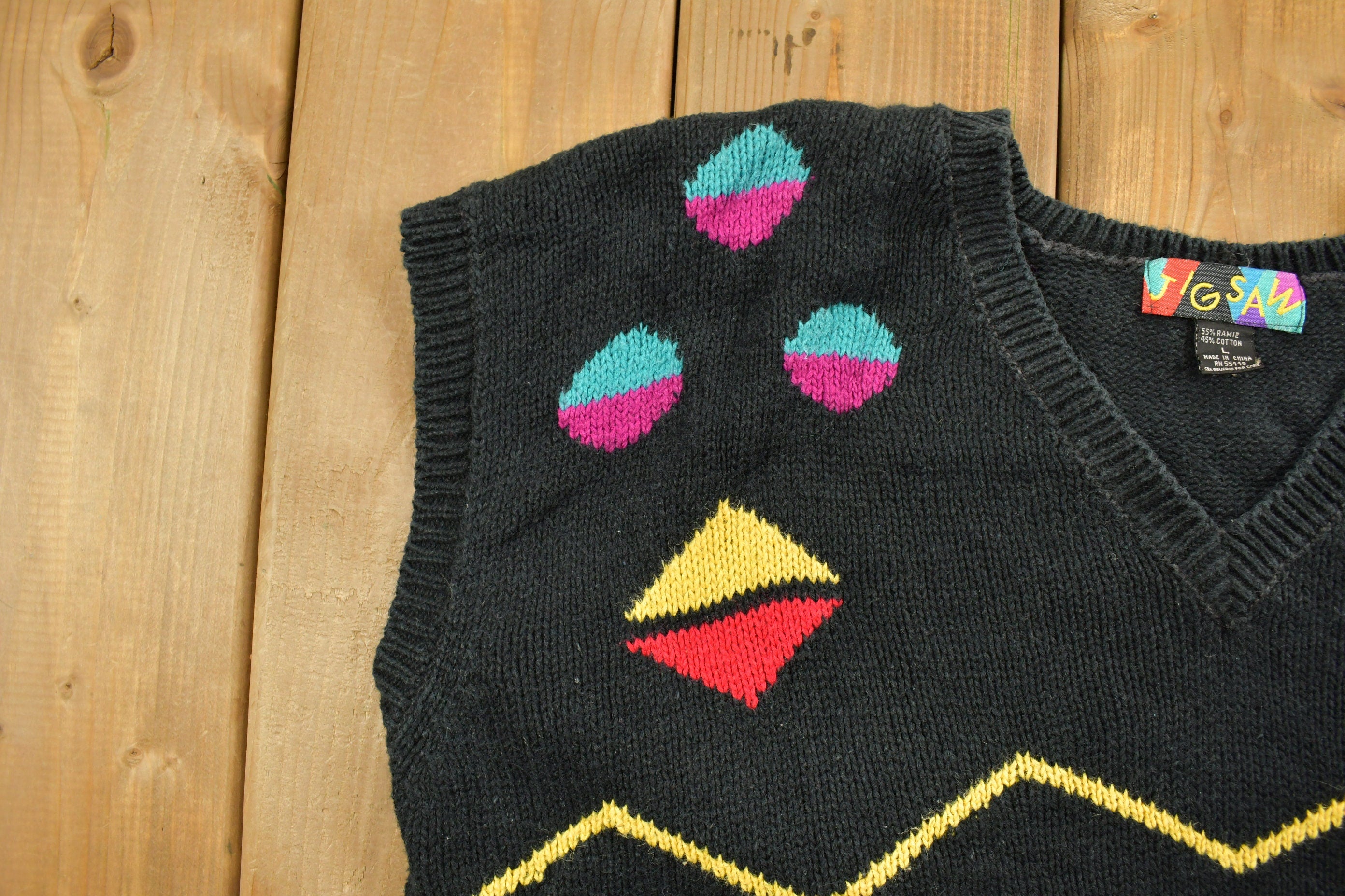 Vintage 90's Jigsaw Knitted Sweater Vest