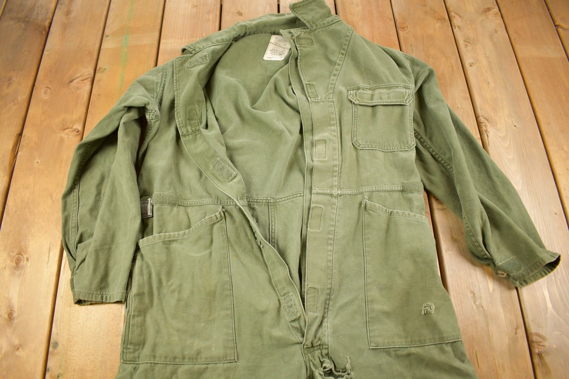 Vintage 1992 Military Type 1 Sateen Coveralls Jumpsuit Size X-Large