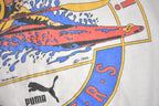 Vintage 1988 Livin' On The Edge Kayakers Single Stitch Puma Graphic T Shirt Made In Canada