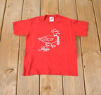 Vintage 1986 Peabody Memphis Single Stitch Graphic Baby T Shirt Made In USA