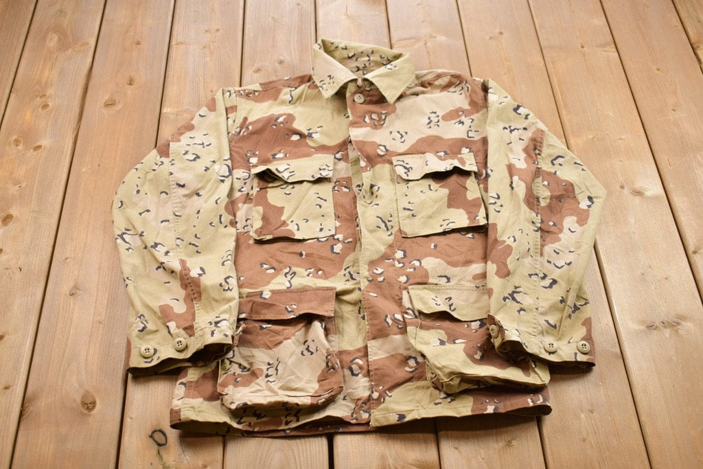 Vintage Military Button Up Shirt