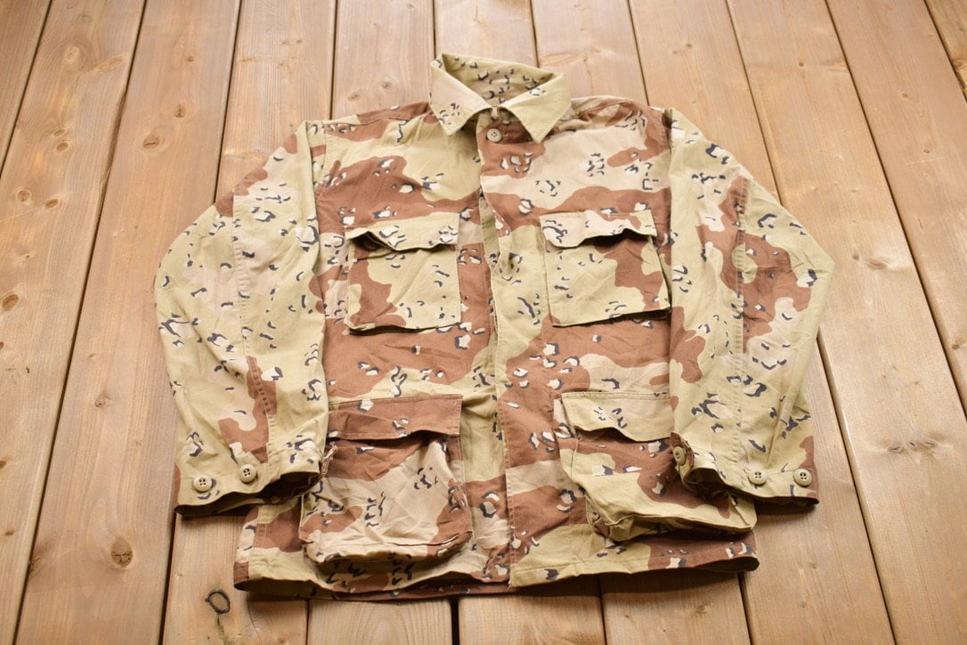Vintage Military Button Up Shirt