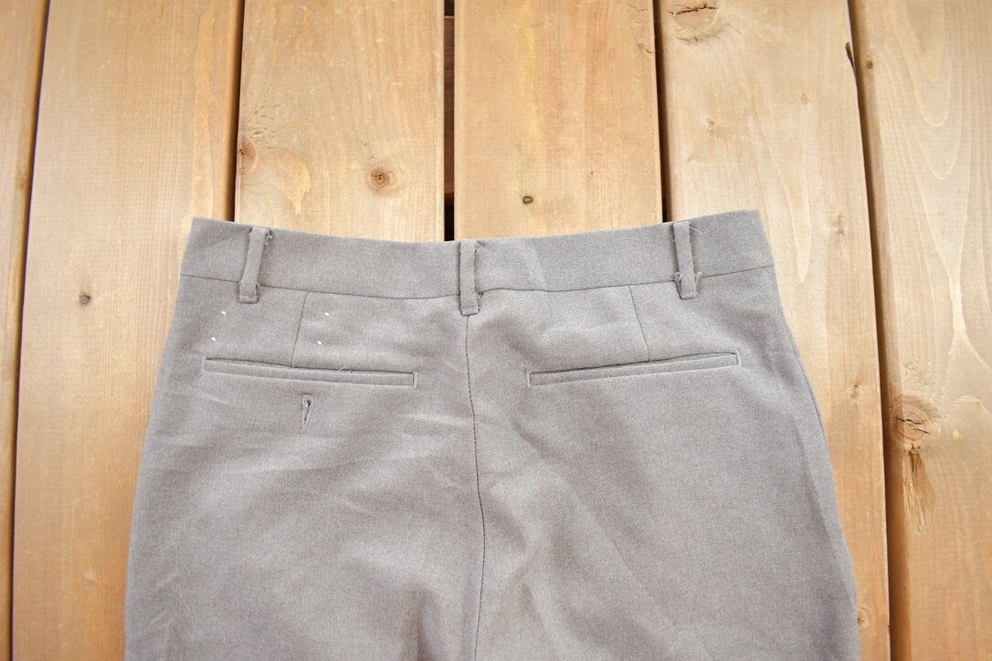 Vintage 1980s Reed St. James Grey Trousers Size / 1980s Wool Pants / Streetwear / True Vintage / Vintage Dresspants / Wool Pants