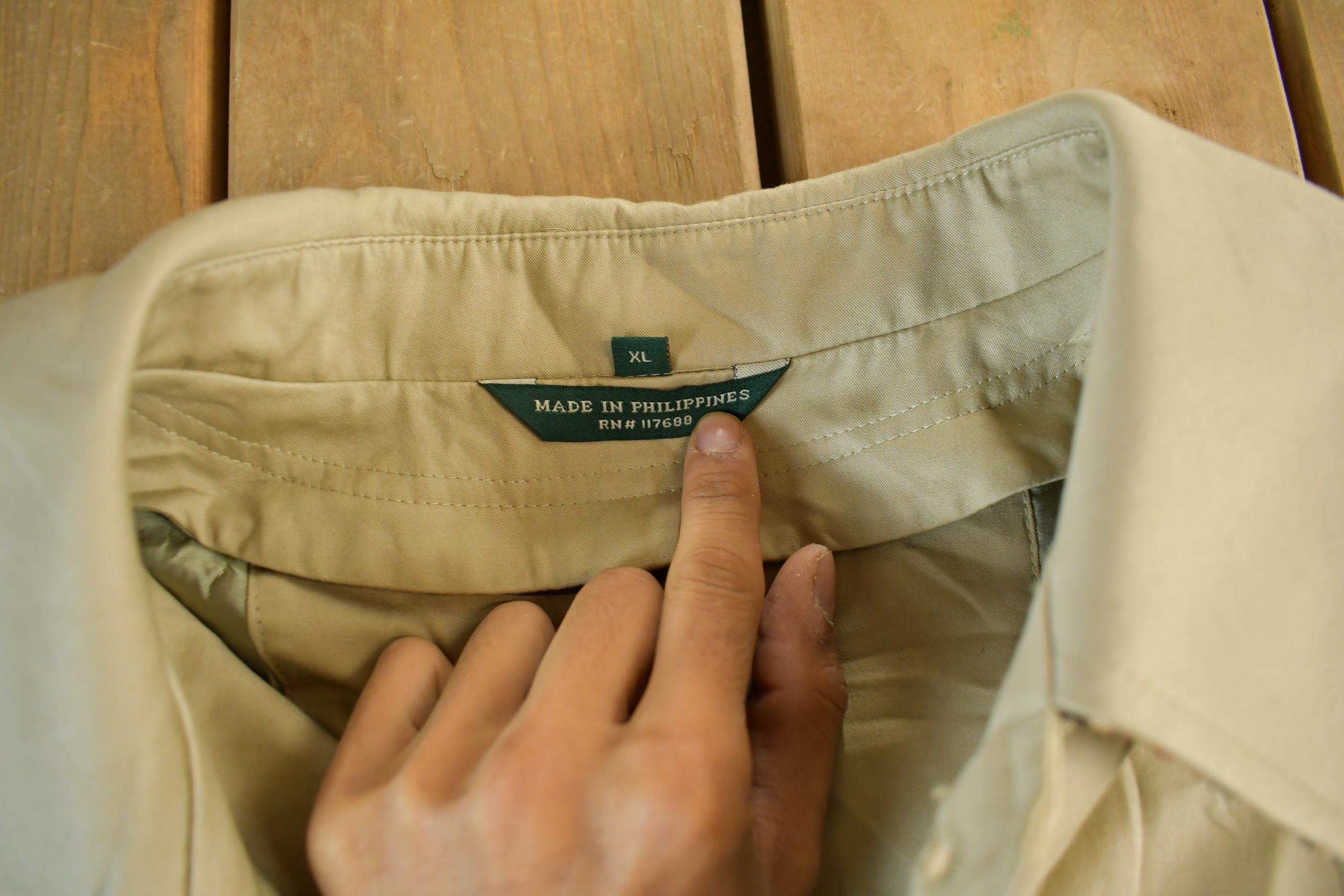 Vintage 1990s Lauren Ralph Lauren Trench Coat Adult XL