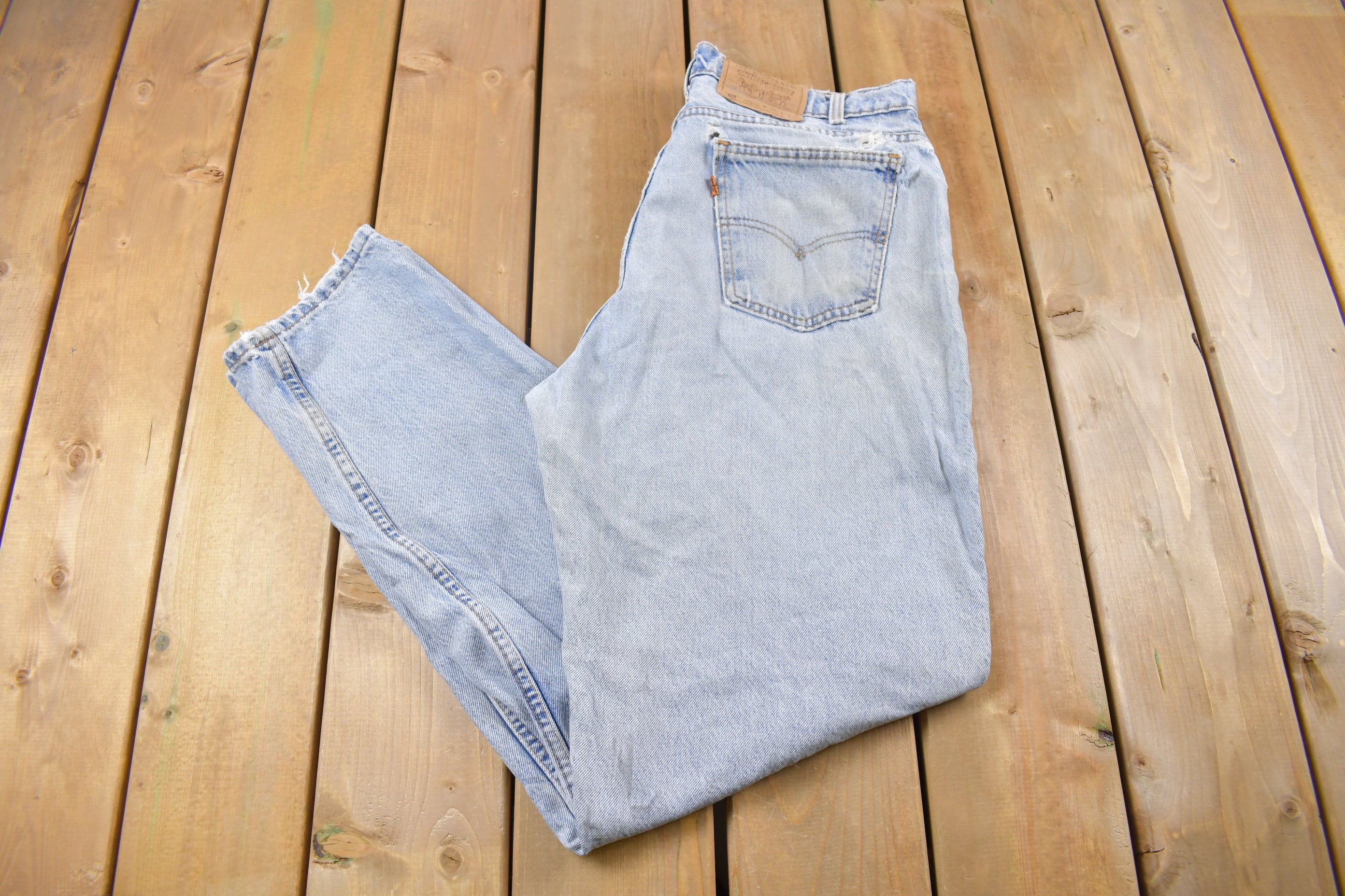 Vintage 1990s Levi's 560 Orange Tab Jeans Size 34 x 33