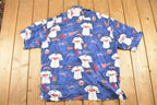 Vintage 1990s Minnesota Twins MLB Button Up Shirt Men's XL / MLB Baseball Graphic / Single Stitch Tee / 90s Sportswear / Fan Apparel