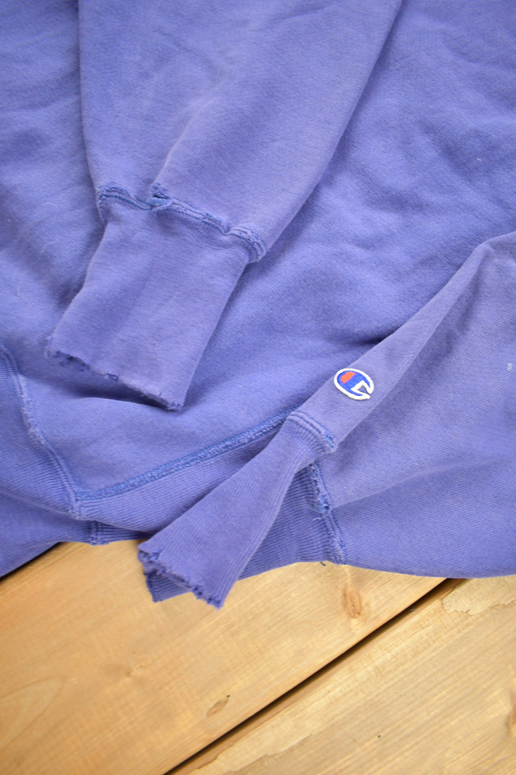 Vintage 1990s Blank Blue Champion Reverse Weave Crewneck