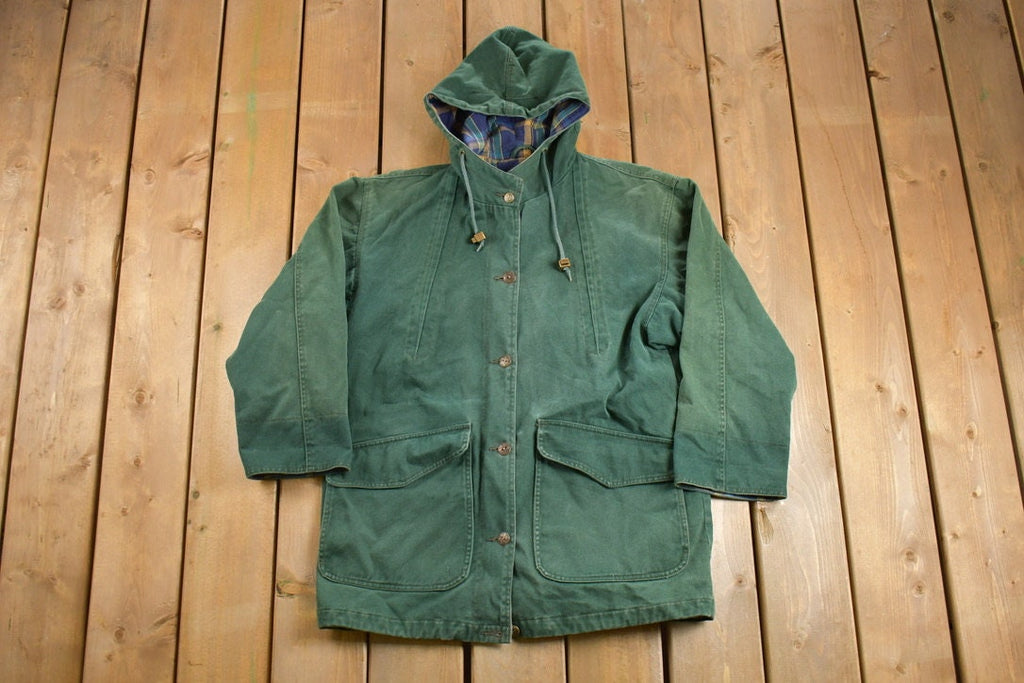 Vintage 1990s Andy Johns Hooded Field Jacket /