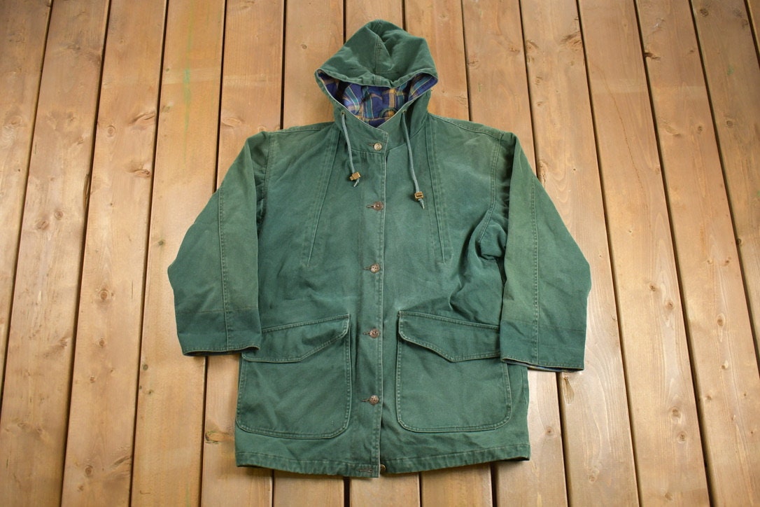 Vintage 1990s Andy Johns Hooded Field Jacket /