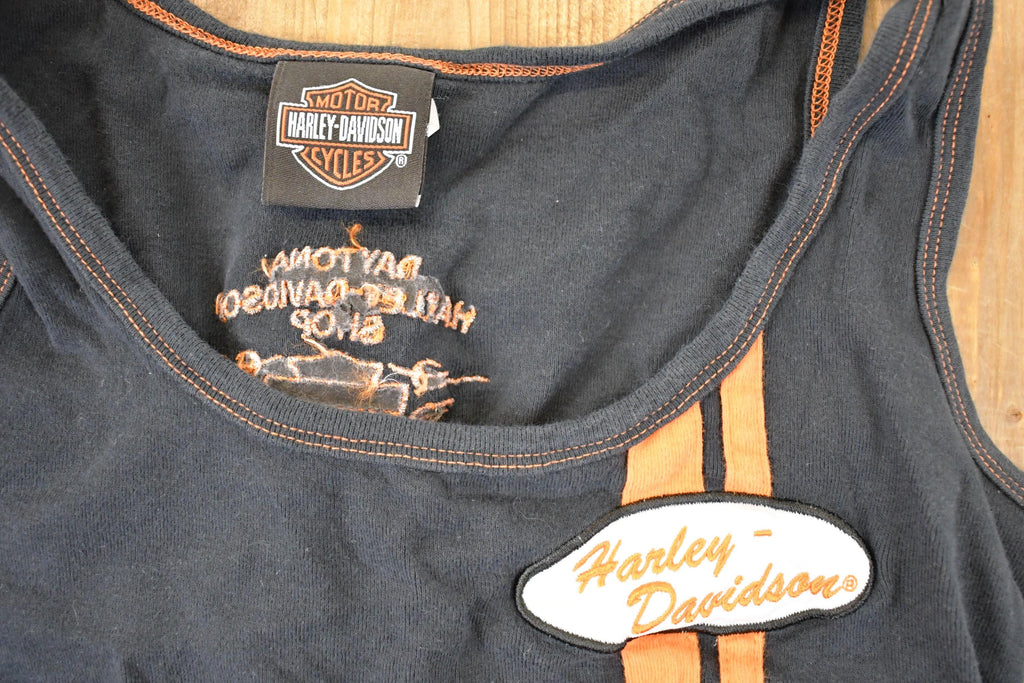 Vintage Y2K Daytona Beach Harley Davidson Motorcycles Biker Tank Top Women's S