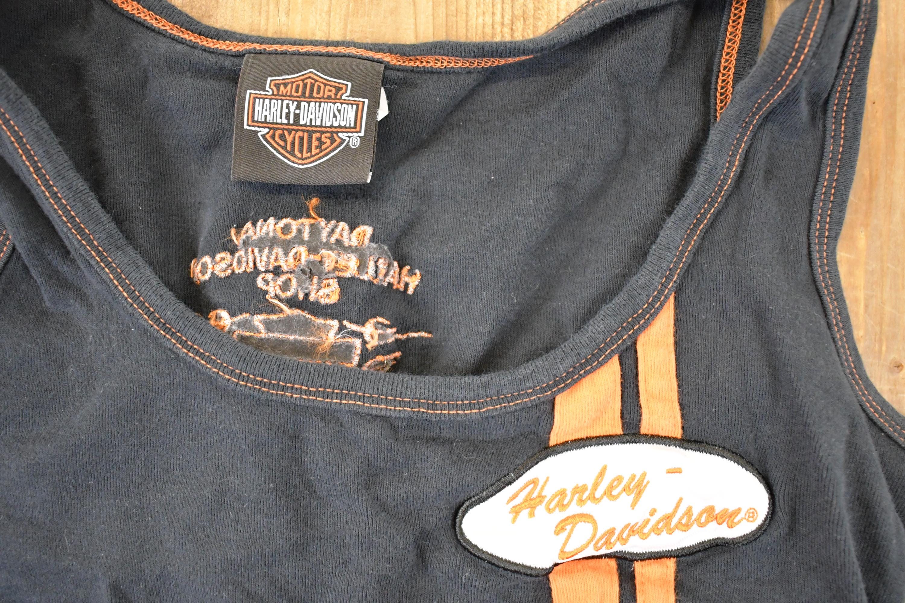 Vintage Y2K Daytona Beach Harley Davidson Motorcycles Biker Tank Top Women's S