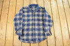 Vintage 1980s Pendleton Wool Flannel Button Up Shirt Men's Medium