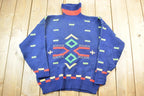 Vintage 1990s Alain Manoukian Knit Turtleneck Sweater