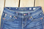 Vintage Y2K Miss Me Bedazzled Low Rise Jeans Size 26x31
