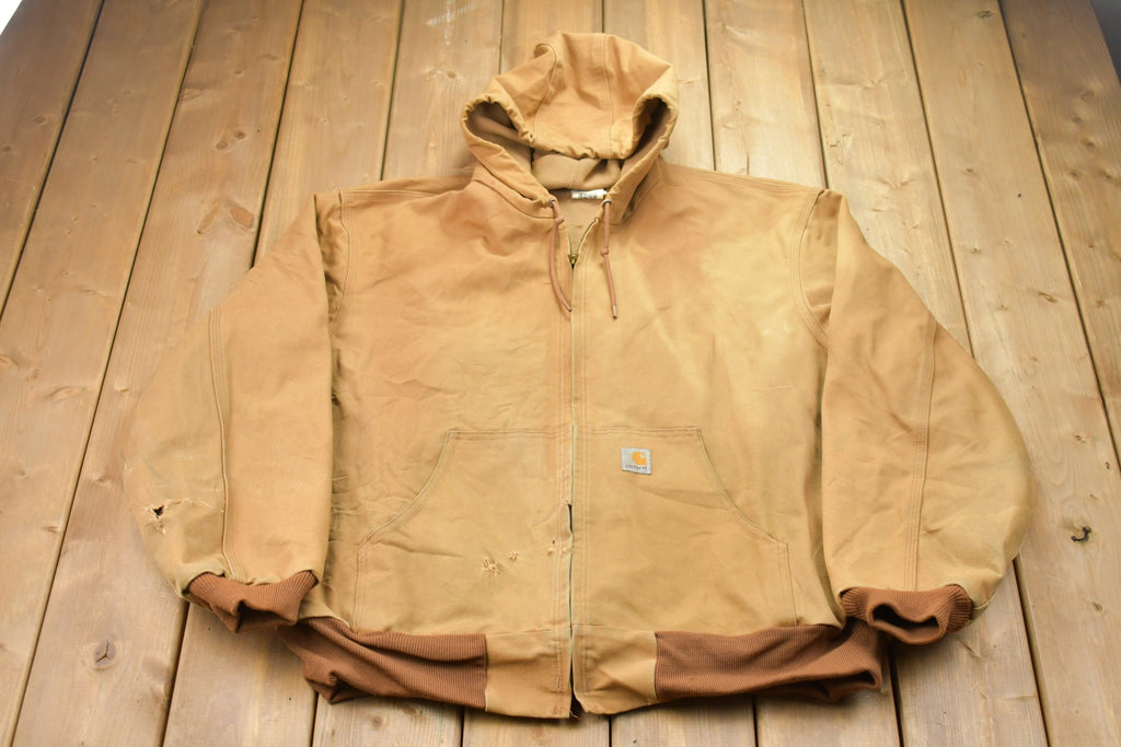 Vintage 1990s Carhartt Full Zip Hooded Jacket
