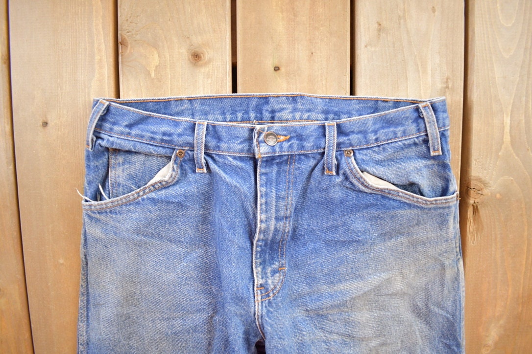 Vintage 1990s Dickies Blue Denim Jeans 34x32
