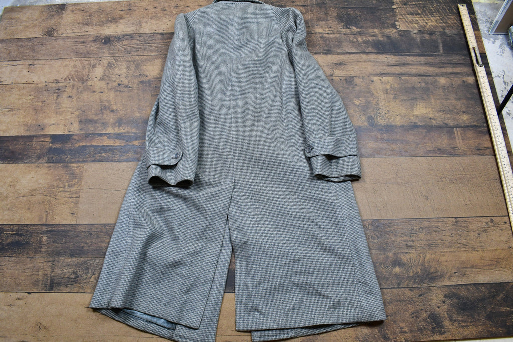 Vintage Made For Sacks Bros Collared Single Breasted Breasted Wool Overcoat