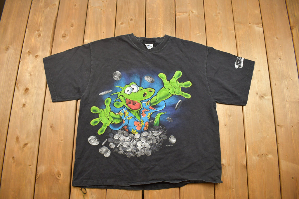 Vintage 1990s Gambling Lizard Graphic T Shirt