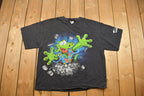 Vintage 1990s Gambling Lizard Graphic T Shirt
