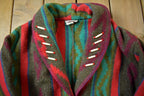 Vintage 1970s Milley Stockman Western Pattern Button Up Jacket Made In USA