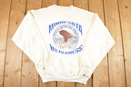 Vintage 1990s Minnesota Wilderness Bald Eagle Souvenir Crewneck Sweatshirt Men's L / 90's Tourist Vacation Graphic Sweater
