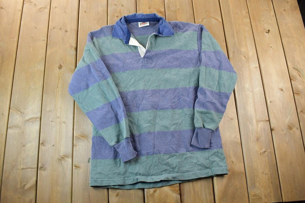 Vintage 1990s Barbarian Button Up Rugby Shirt