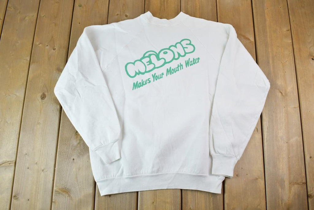 Vintage 1990s Melons Eats And Drinks Florida Crewneck Sweatshirt