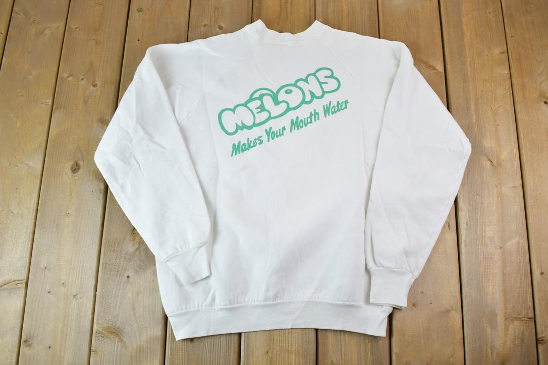 Vintage 1990s Melons Eats And Drinks Florida Crewneck Sweatshirt