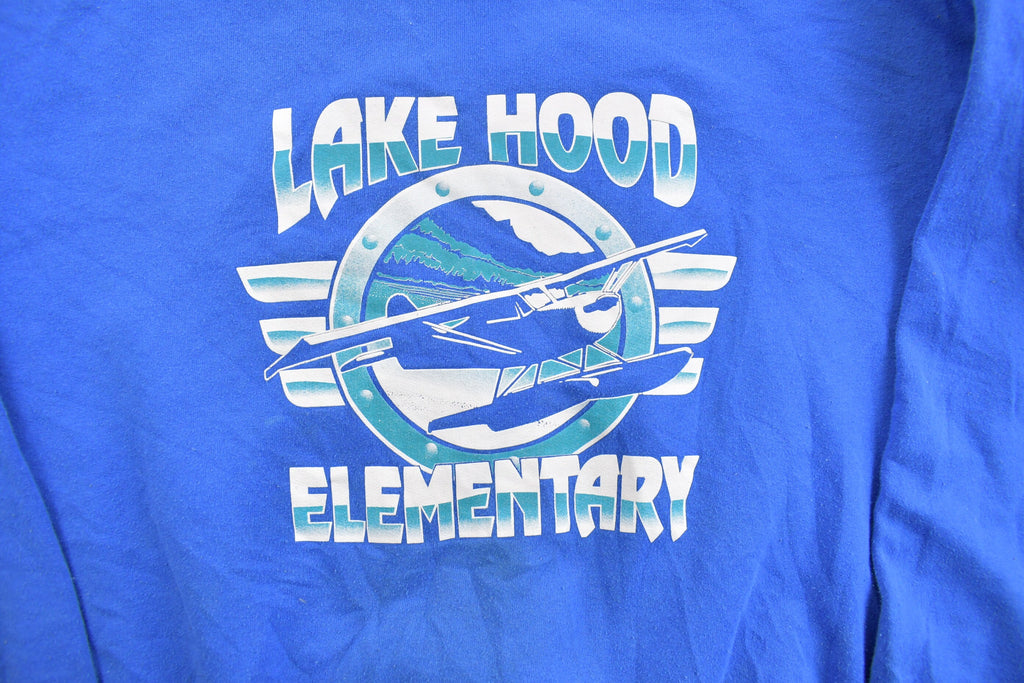 Vintage 1990s Lake Hood Elementary Crewneck Sweatshirt